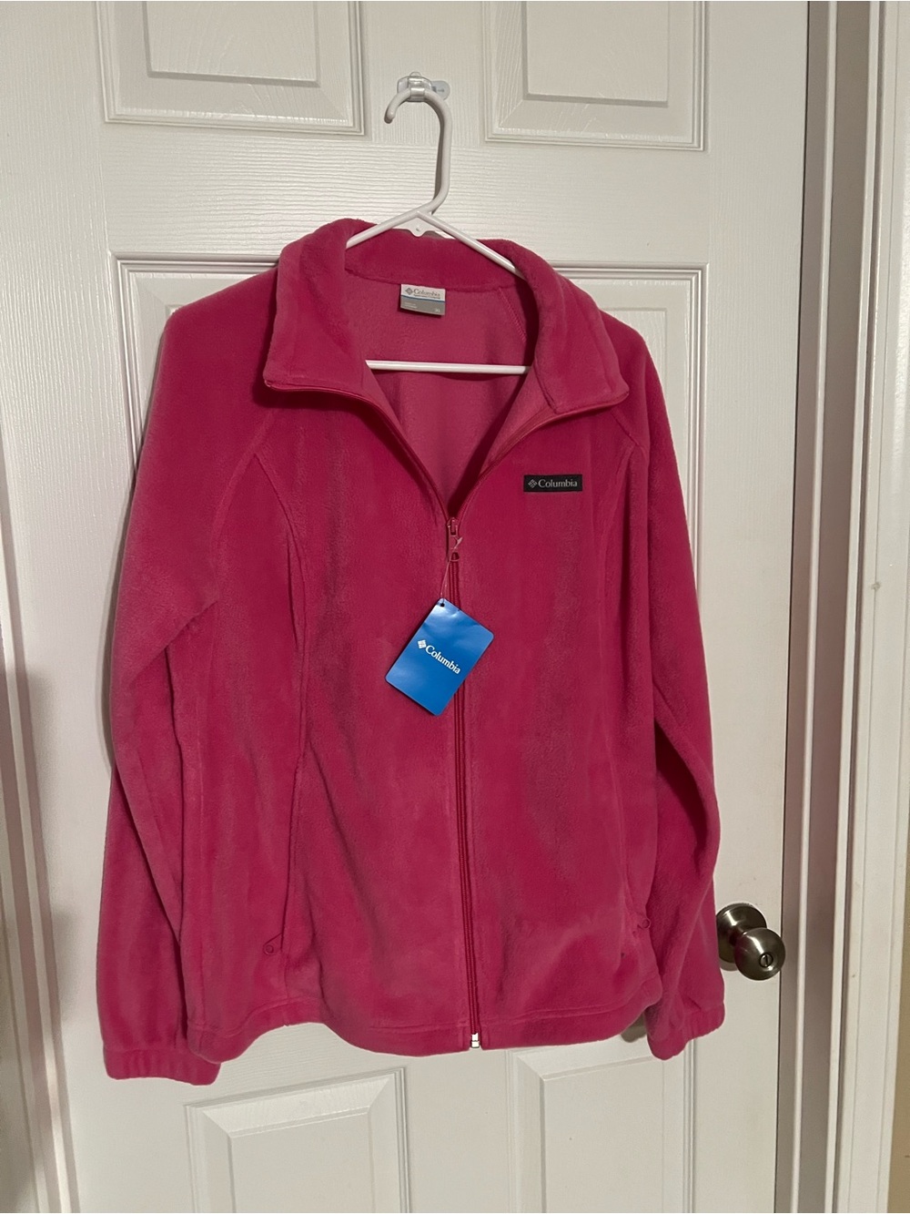 Columbia Women's Hot Pink Full-Zip Fleece Jacket